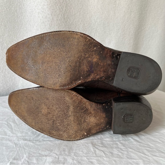 Vintage Dan Post Raleigh Teju Lizard Leather Boots brown mens 10 D Cowboy Boots - Picture 8 of 16
